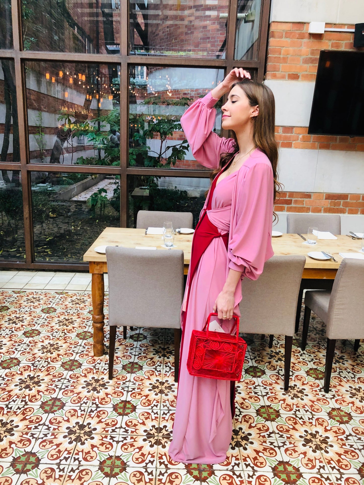 Vestido Doble Largo Hermes 111