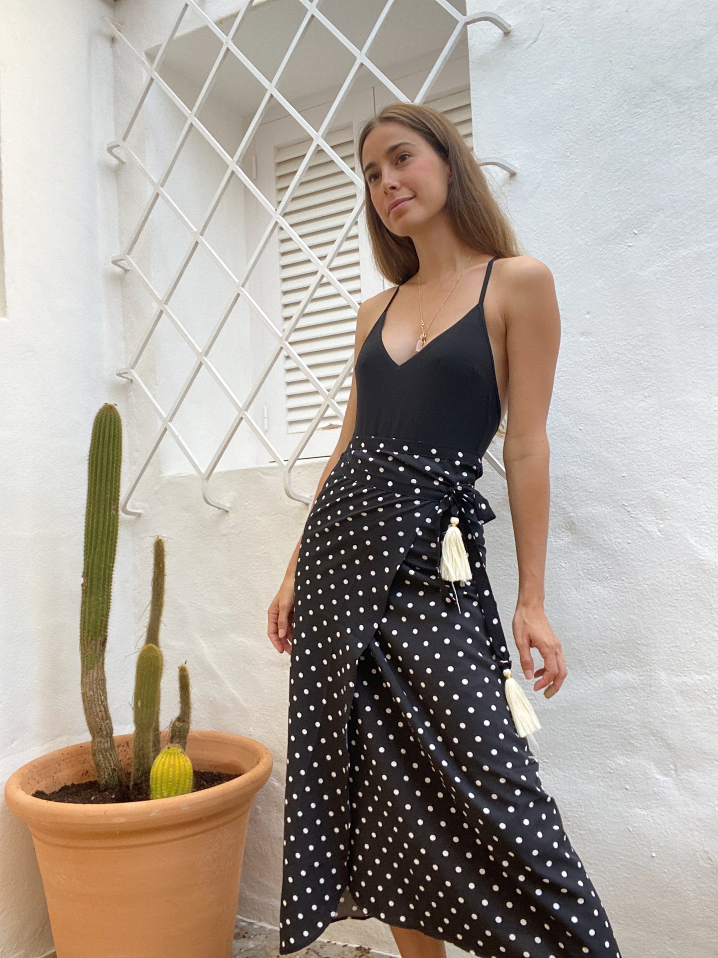 Falda Wrap Lunares