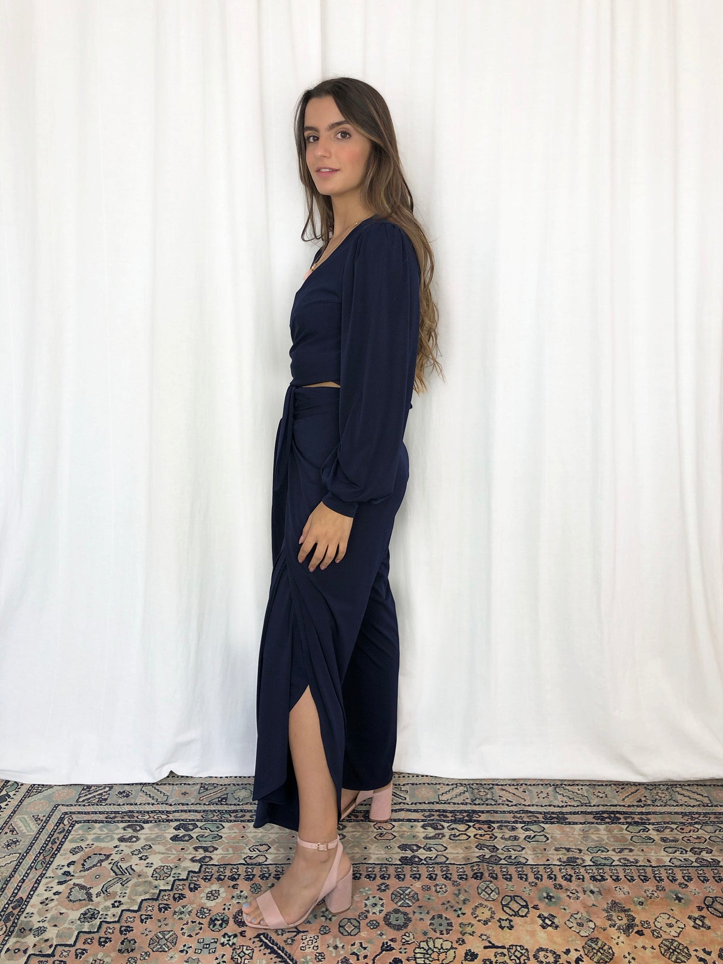 Pantalón Hedera Midi Marino 50