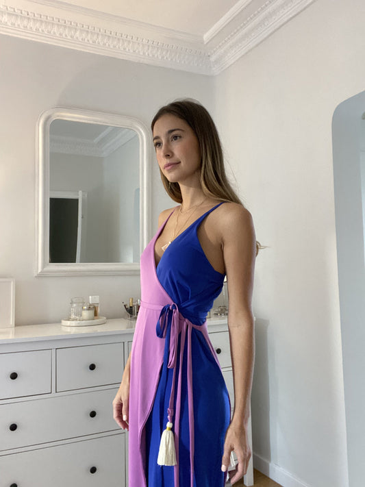 Vestido Doble Midi Lila 89