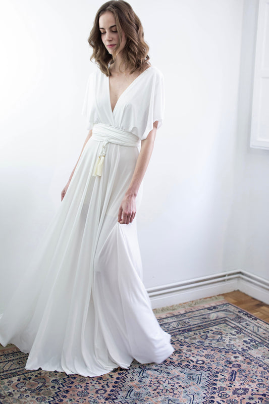 Vestido Infinito Blanco Crudo