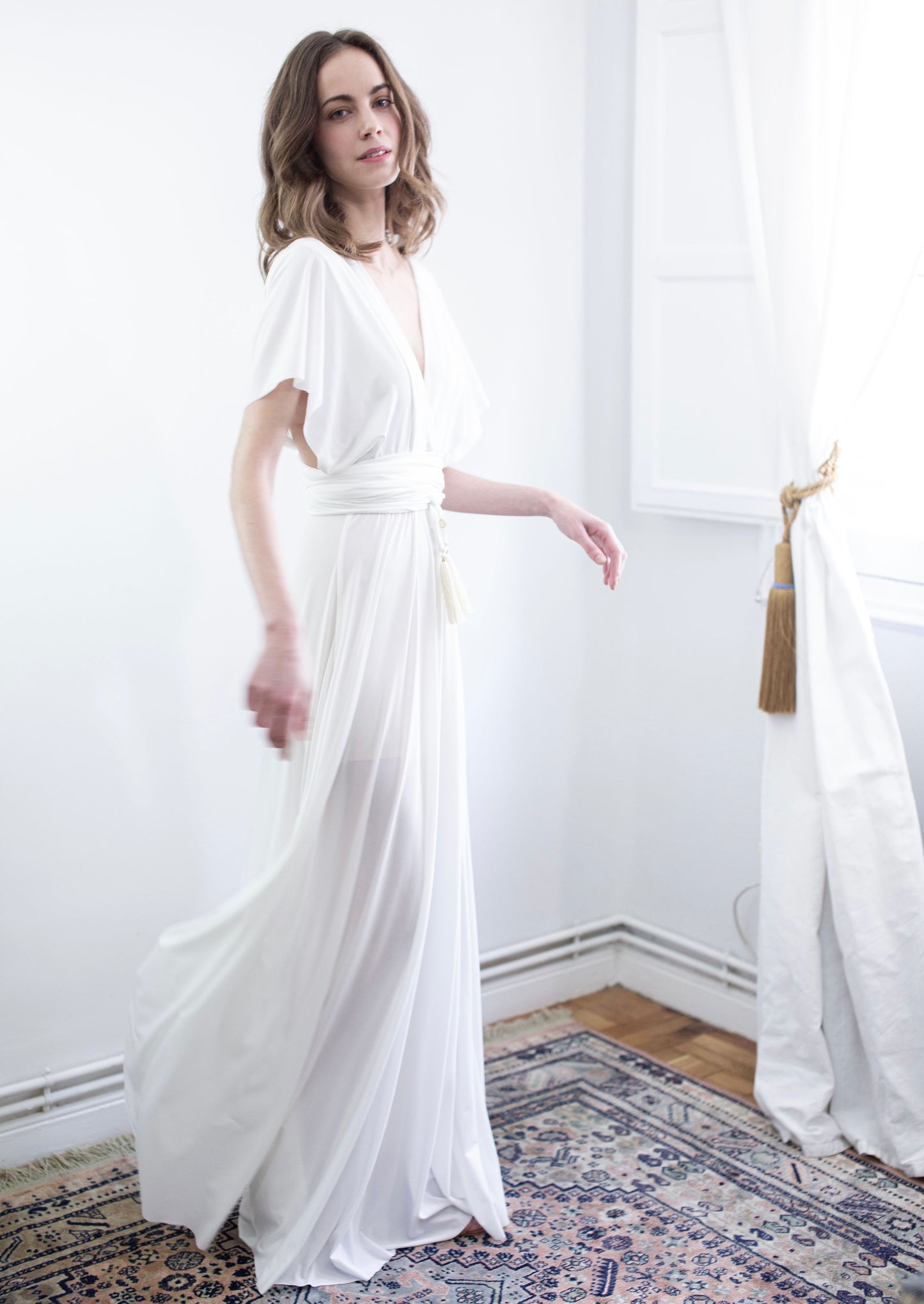 Vestido Infinito Blanco Crudo