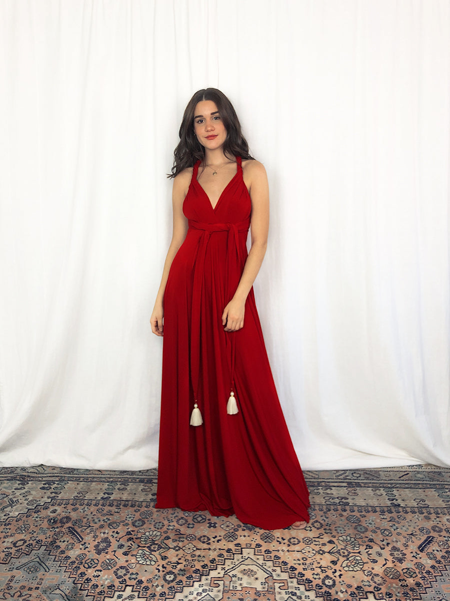 Vestido Infinito Rojo 9114