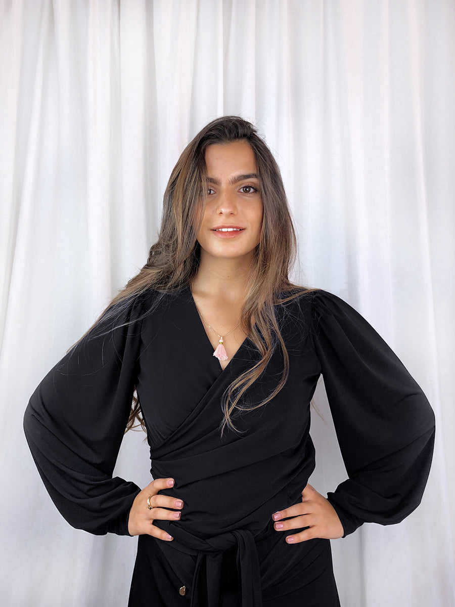Wrap Manga Larga Negro