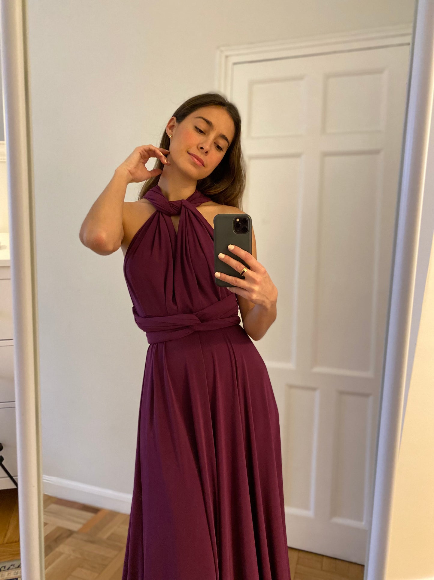 Vestido Infinito Berenjena Especial
